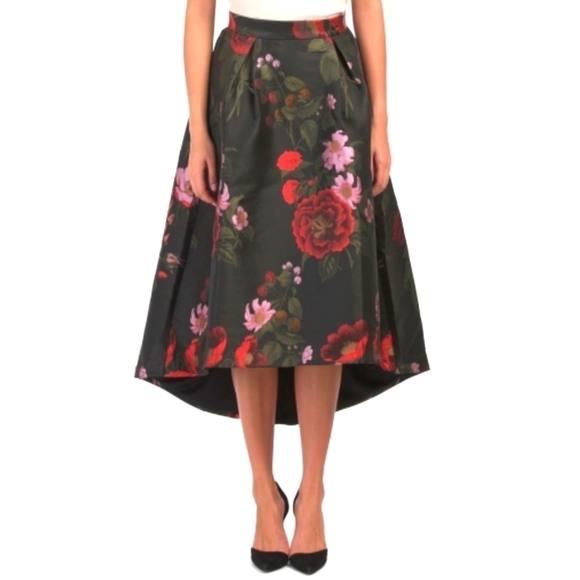 𝅺HUTCH High- Low Floral Jacquard Skirt - Picture 1 of 17